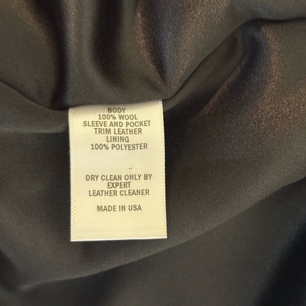 Dehen 1920 Blue And Brown Varsity Jacket Wool And Leather Medium $695 Retail - Picture 10 of 11